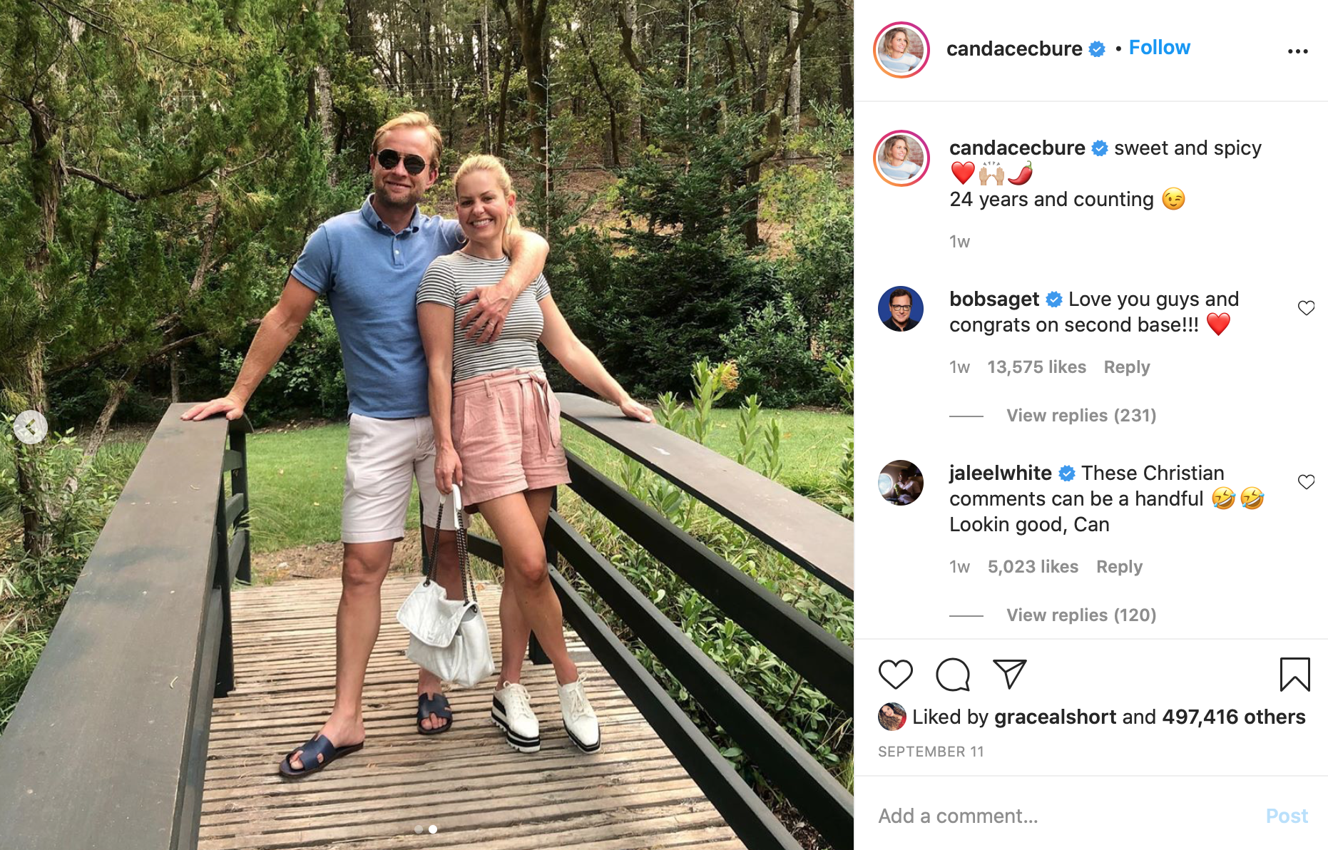 Candace Cameron Bure and husband